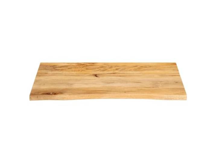 KTHLBRH Tischplatte mit lebenden Kanten, 90 x 60 x 3,8 cm, Massivholz Langlebiges tropisches Holz, glatte Oberfläche, leicht zu reinigen, einzigartiges rustikales Design