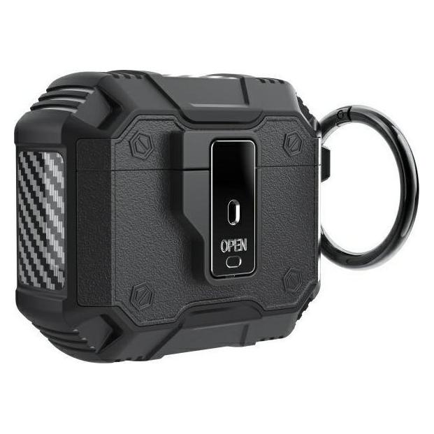 Beline AirPods Click Cover Air Pods 4 czarny/black (Kopfhörer Hülle) (BELI03555)