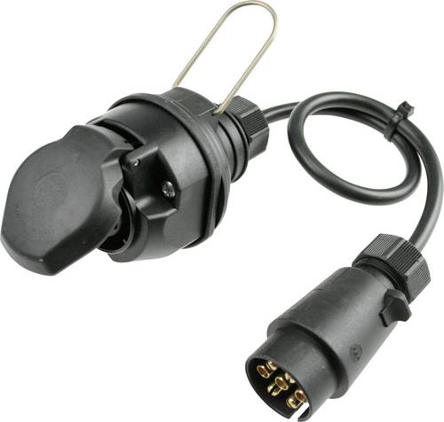 AS Schwabe 60468 Anhänger Adapter [Stecker 7polig - Steckdose 13polig] Kunststoff