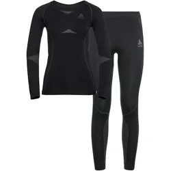 Odlo, Damen, Funktionsshirt, Set long FUNDAMENTALS PERFORMANCE WARM (XL), Schwarz