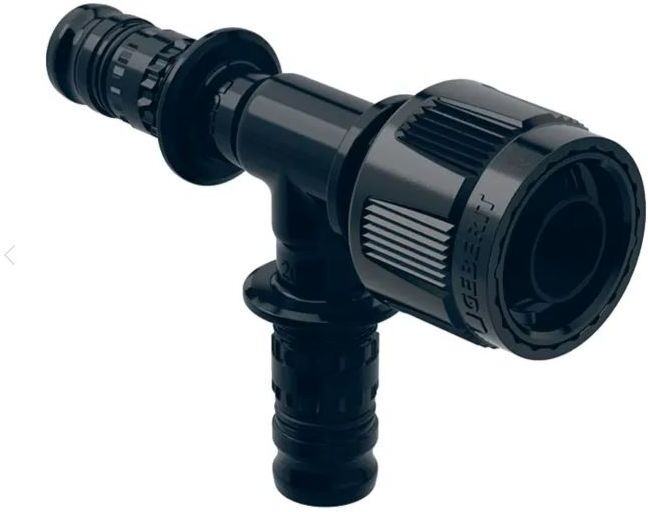 Geberit Mepla Übergangs-T-Stück 632375006 Ø 16/Ø 16/MF20, mit MeplaFix Adapter, PVDF