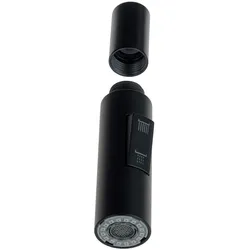 Neuesbad Handbrause + Verbinder für Armatur _N74x, Schwarz NB1DEABAN74S1