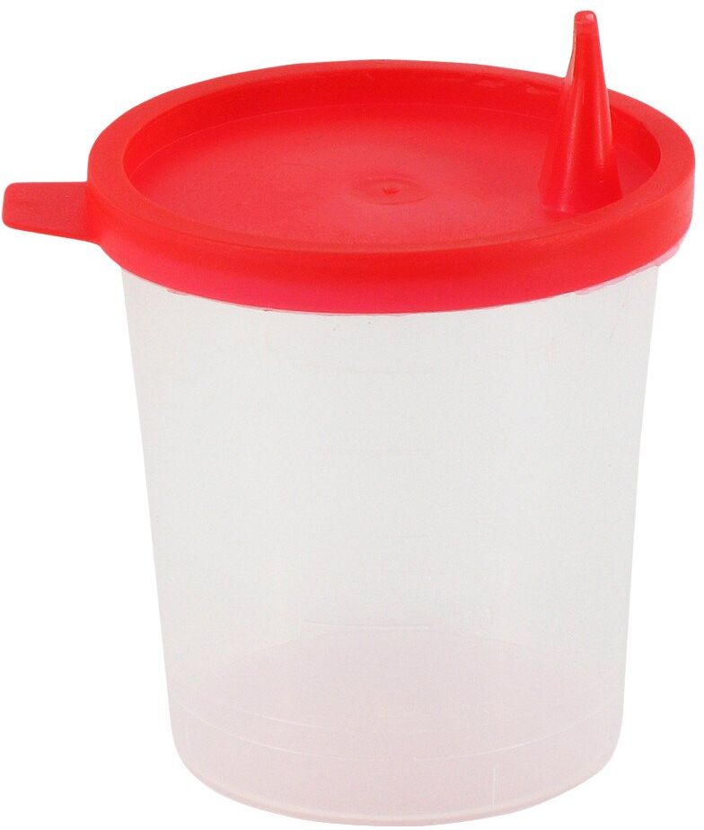 Urinbecher mit Schnappdeckel
