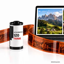 Farb-Mittelformat Filmentwicklung + Scan