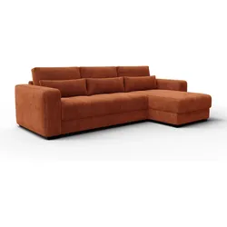 ECKSOFA OLI 4-Sitzer rechts, orange