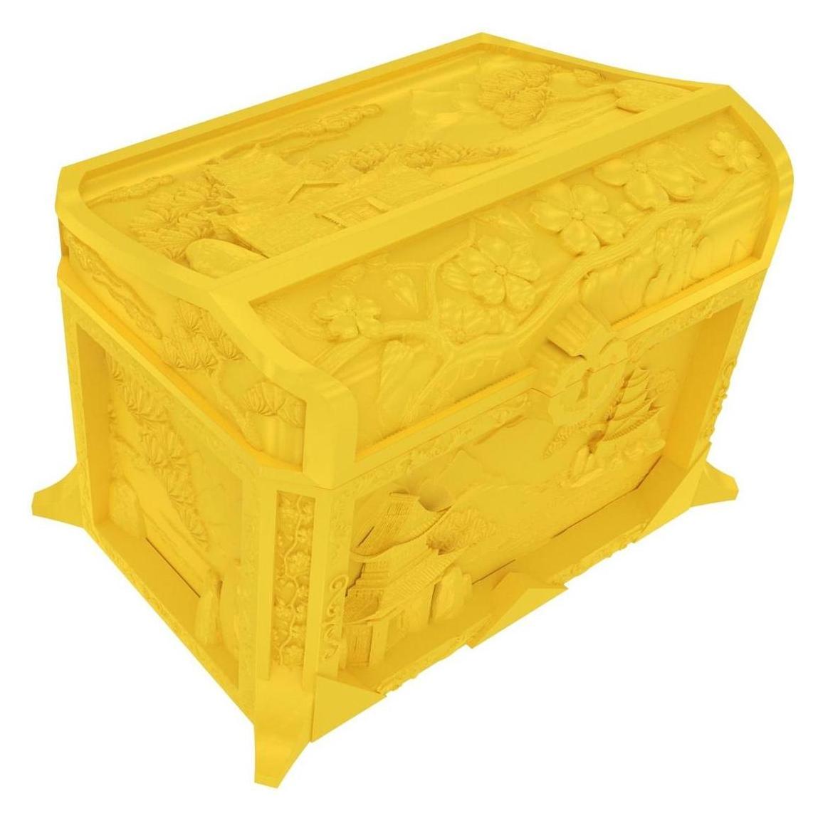 Feldherr Fates End Dice Jail Geisha Box Würfelgefängnis 3D gedruckt gelb (Kunststoff) (409207)