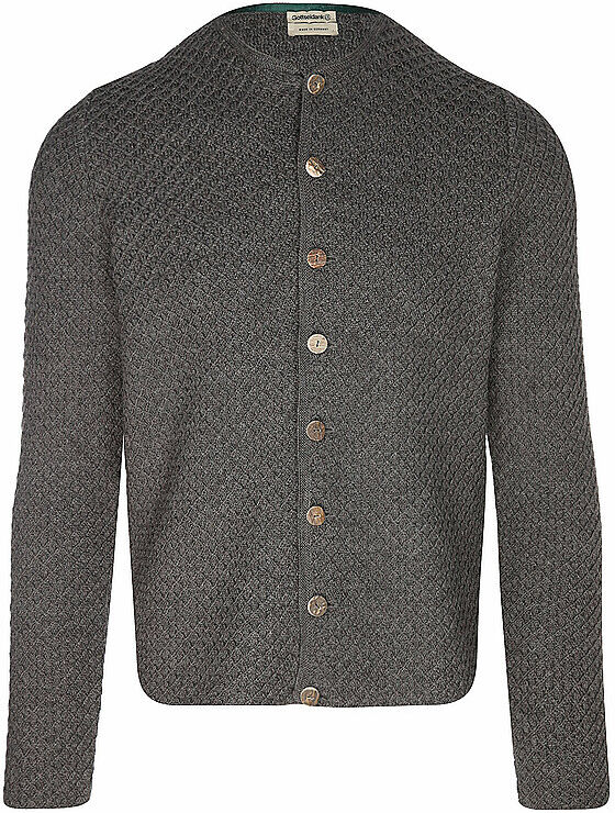 GOTTSEIDANK Trachtenstrickjacke XAVER grau   M M