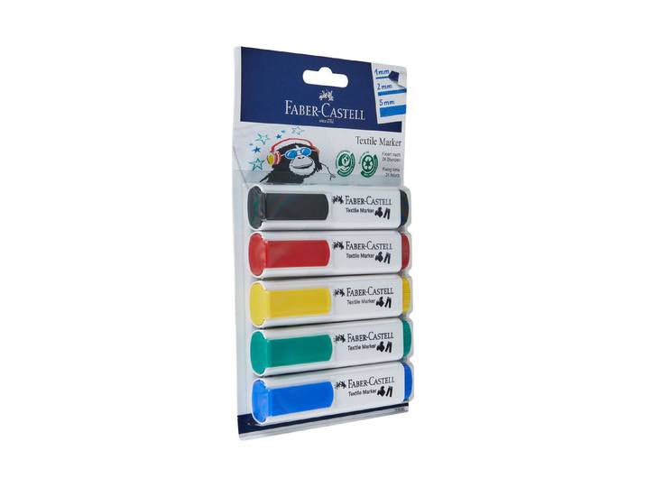 Faber Castell Textilmarker Basisn 5 Stück