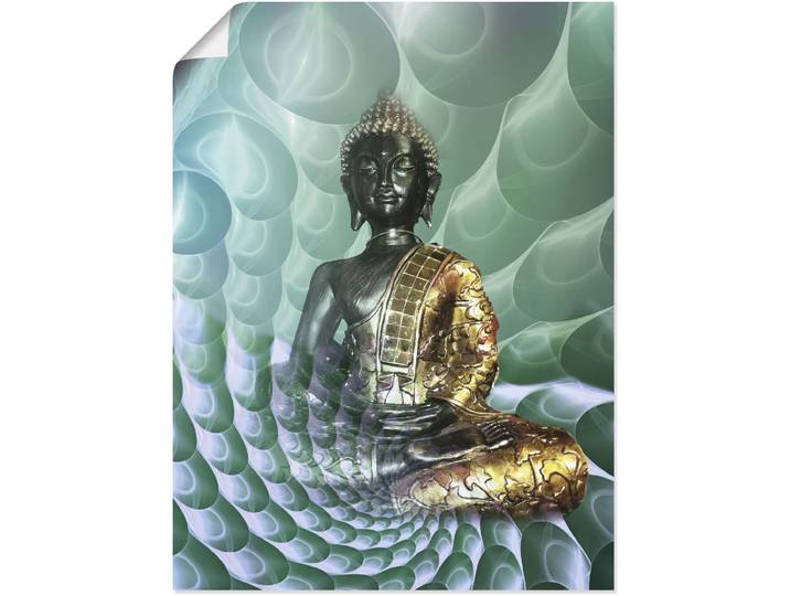 Wandbild ARTLAND Buddhas Traumwelt CB , bunt (farbe bild(er): bunt), B:60cm H:80cm, Bilder, Wandbild, als Alubild, Leinwandbild, Poster in verschied. Grössen