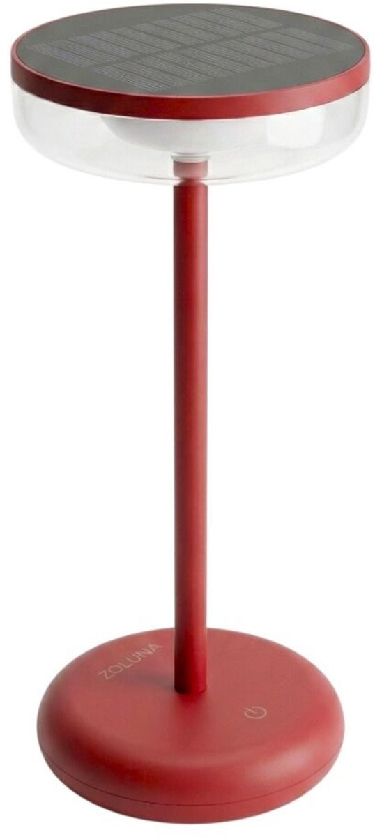 ZOLUNA Bobbie Solar LED Tafellamp - Evening Red - Aluminium