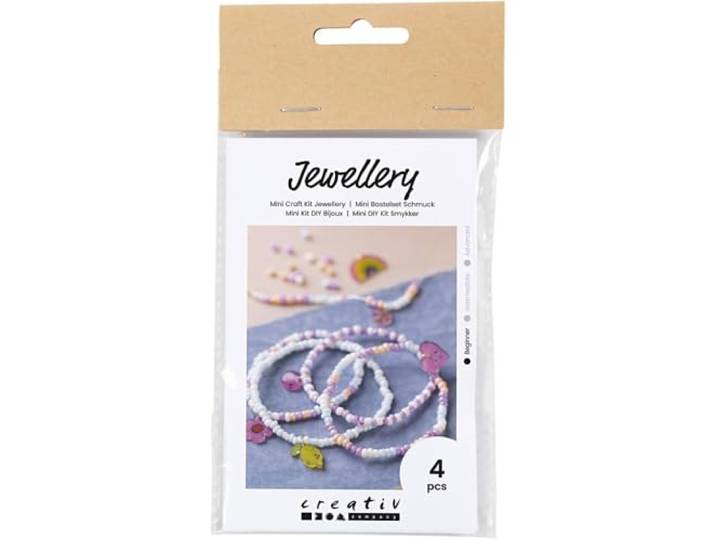 Creativ Mini-knutselset sieraden, krimp-kunststof armbanden, 1 verpakking