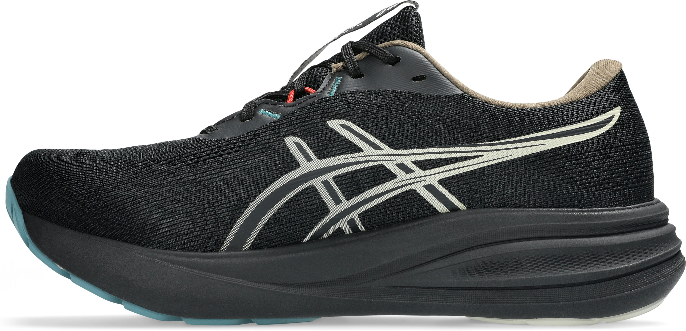 Laufschuh ASICS "GEL-PULSE 17 GORE-TEX", Herren, Gr. 42, schwarz, light dust, Synthetik, Schuhe Laufschuh, wasserdicht schwarz, light dust 42
