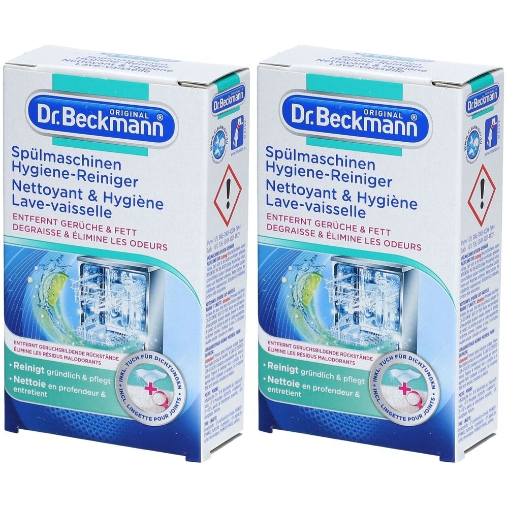 DR Beckmann Reiniger & Hygiene Geschirrspüler x2 2x75 g Liquidum