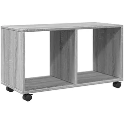 Décoshop26 - Beistelltisch Konsolentisch für den Eingangsbereich Wohnzimmermöbel auf Rollen 72 x 33 x 42,5 cm Holzwerkstoff grau DEC031381