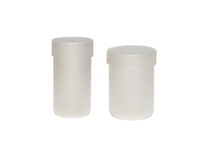 Lot de 2 bocals en verre dépoli Pop