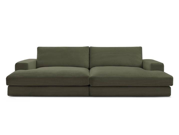Sofa BOBOCHIC LEONARD Cord-Stoff grün