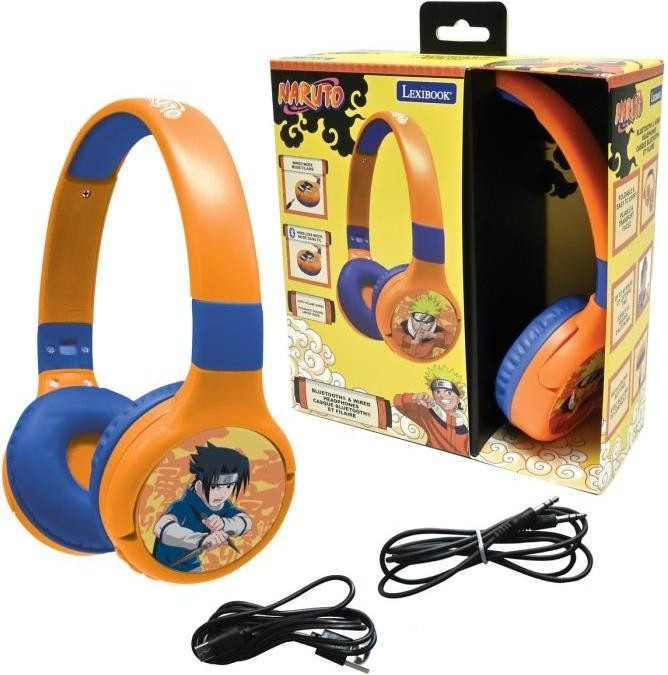 Lexibook Naruto Bluetooth Hoofdtelefoon met Volumebegrenzing 85 dB, Opvouwbaar en Draadloos
