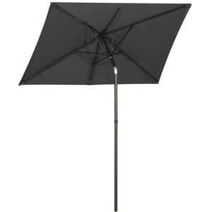 Sekey Sonnenschirm UB107, rechteckig, 180 x 130cm, grau, neigbar