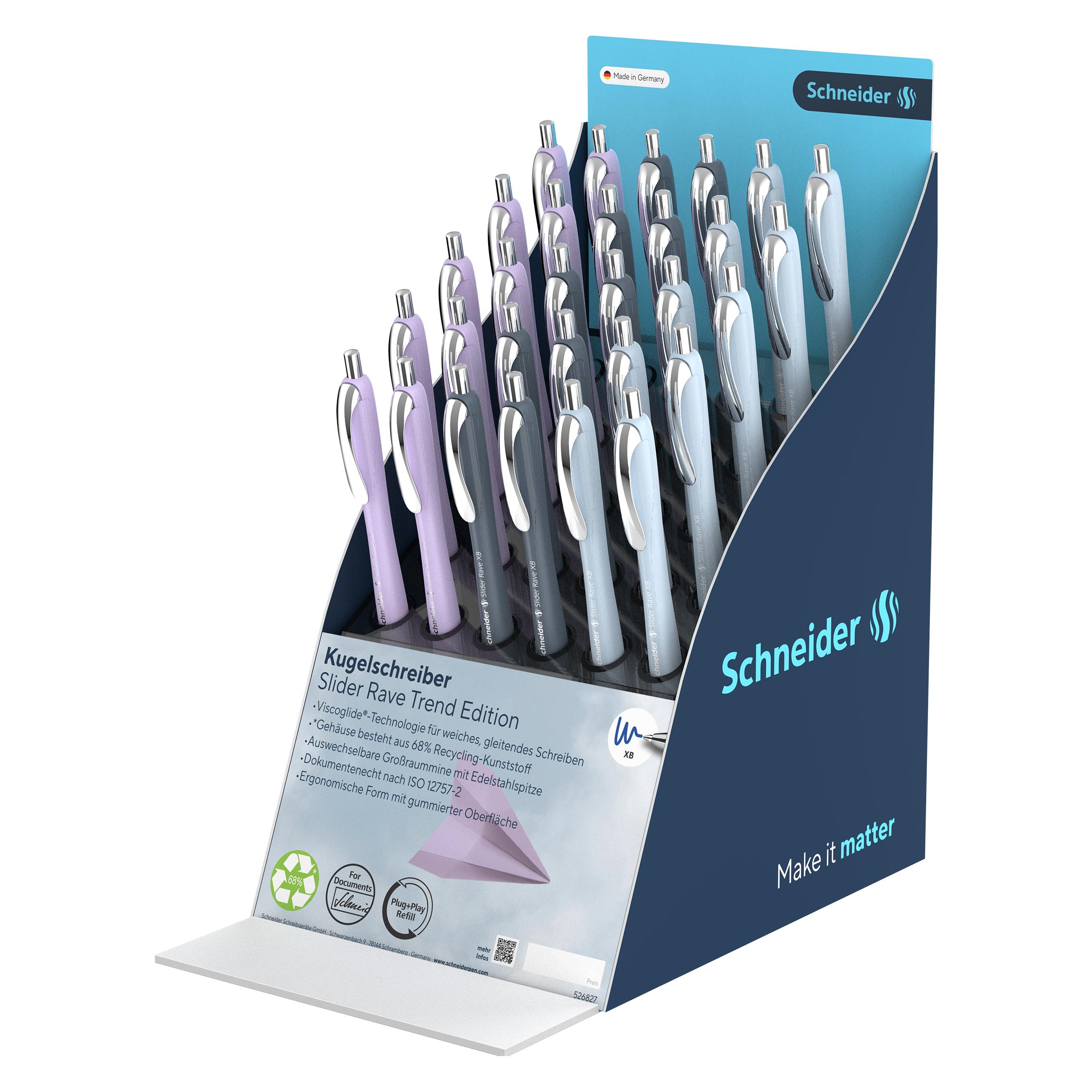 Schneider Display Kugelschreiber Slider Rave (30x) (399644)