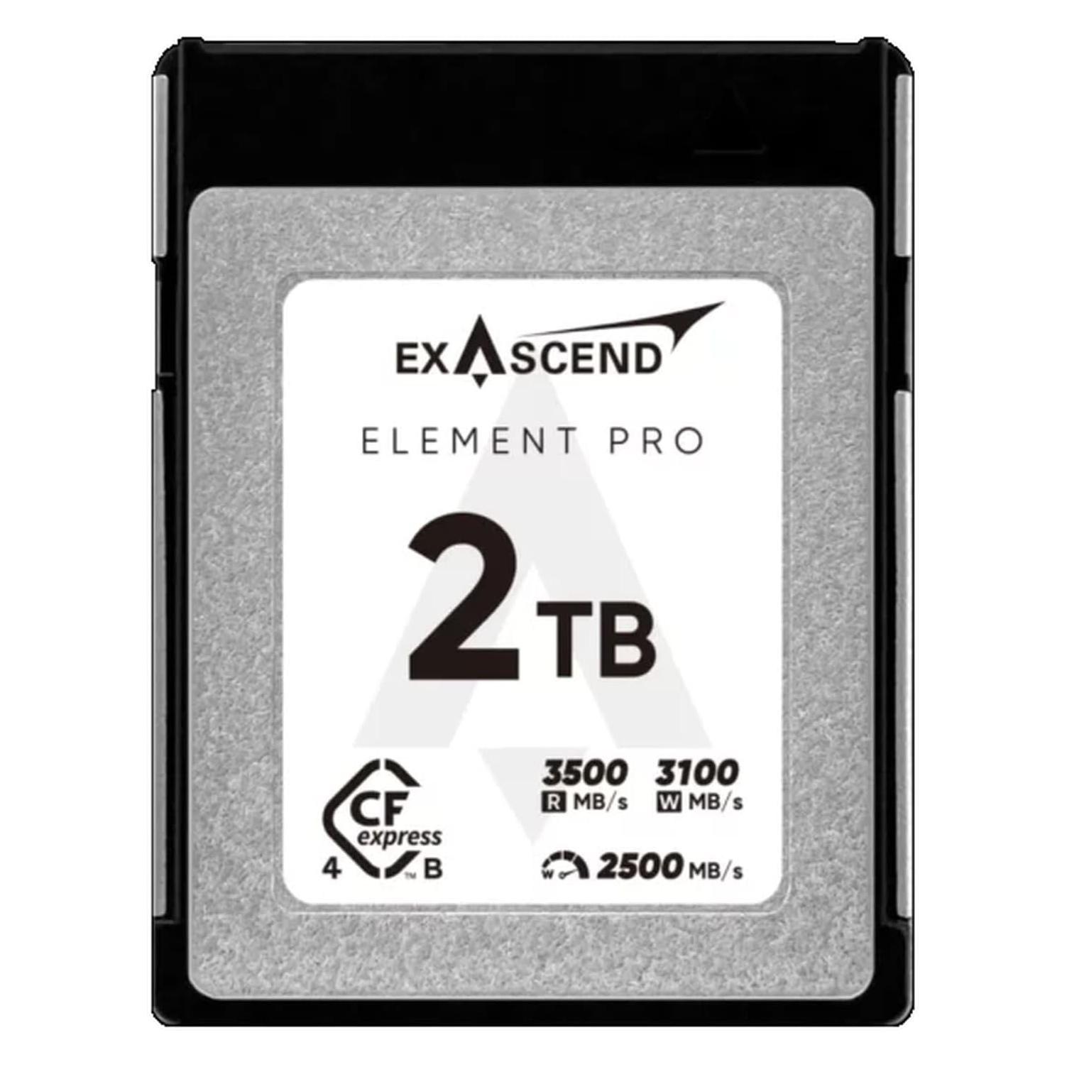 False Exascend Element Pro 2TB (Cfexpress B) (2000 GB, CFexpress, CFexpress Typ B) (EXPC4SB002TB)