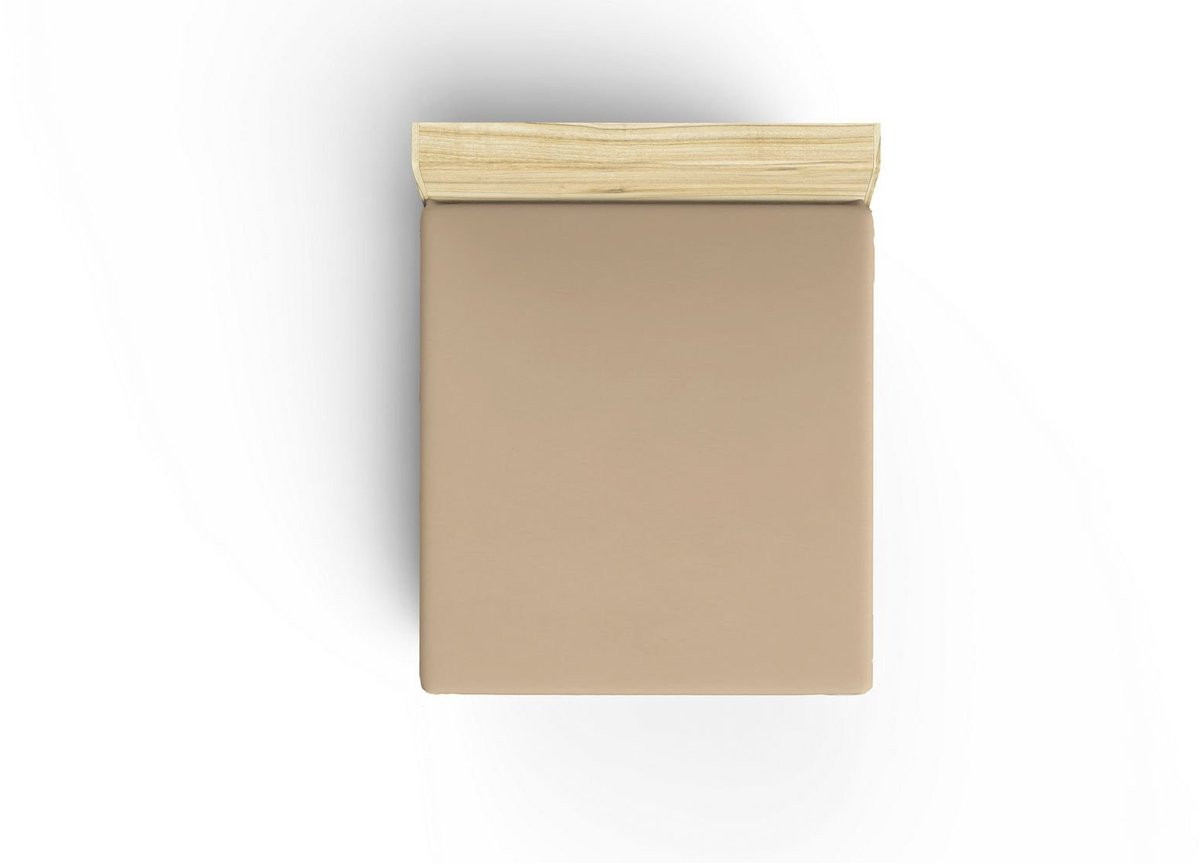 Asir Ranforce Hoeslaken Kingsize - Beige - 100% katoen - 160 x 200 + 30 cm