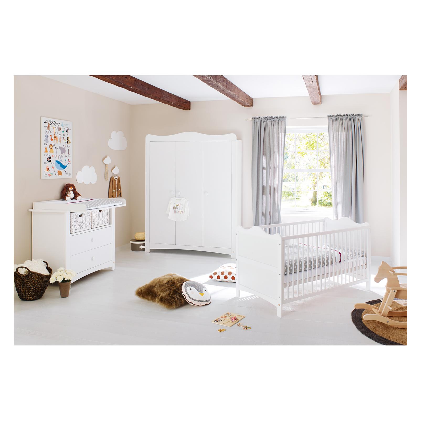 Pinolino Florentina (Babybett, Kinderkleiderschrank, Wickelkommode) (100023BG)