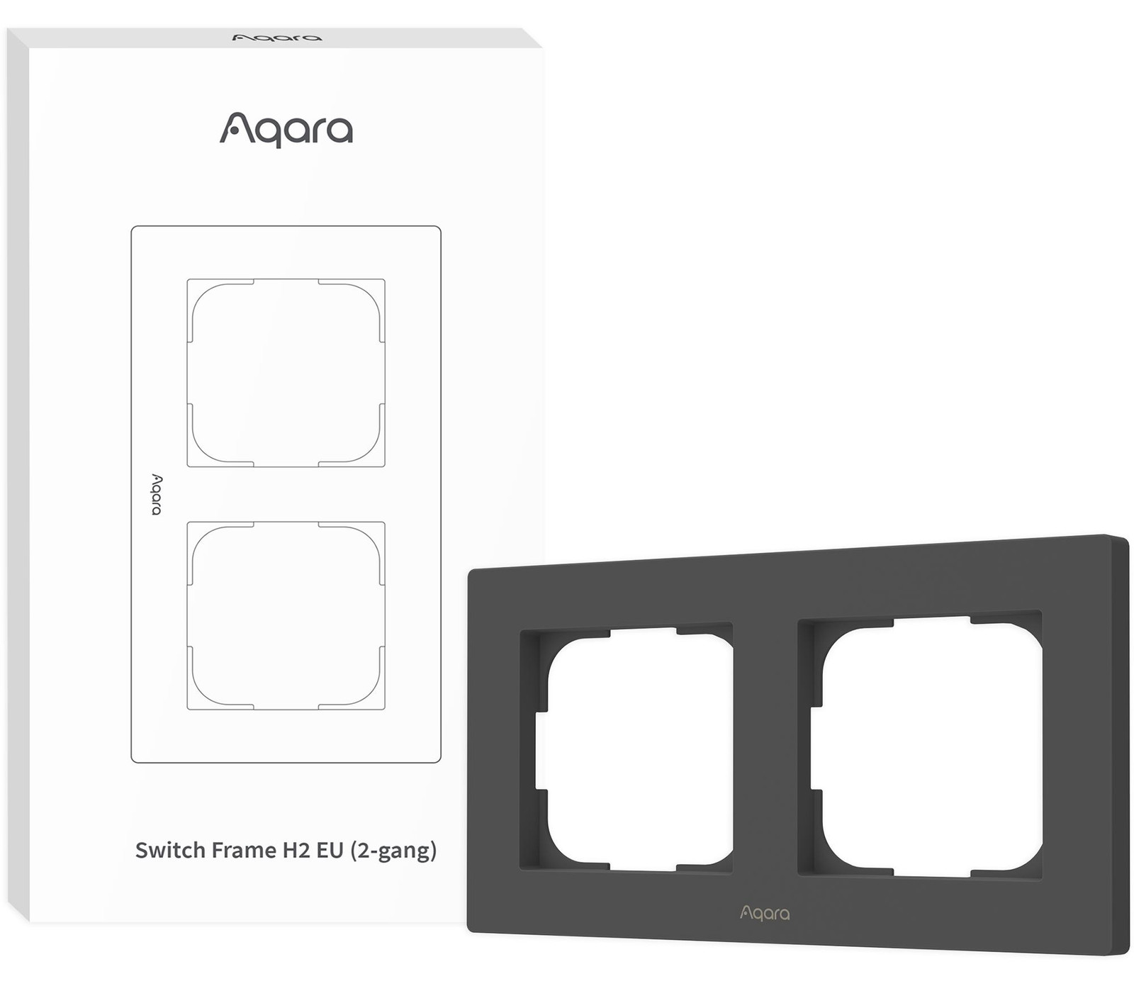 Aqara Switch Frame H2 EU (2-weg), grijs
