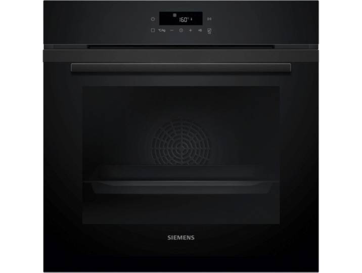 SIEMENS Backofen iQ300 HB271ABB3 Einbau-Backofen, Deep black inox, EEK: A+, mit Teleskopauszug nachrüstbar, activeClean® - Selbstreinigungs-Automatik