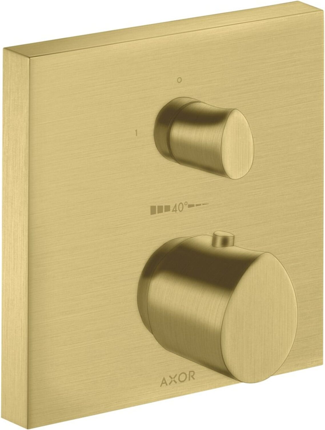 Hansgrohe Fertigset Axor Starck Organic UP-THM, mit Absperrventil, brushed brass (12715950)