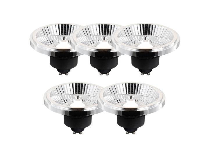 Lot de 5 lampes LED GU10 à intensité variable en 3 étapes en