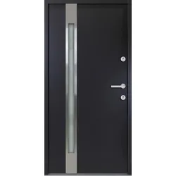 Krongart Nebeneingangstür Stahl Modell Hagen 900_mm x 2000_mm anthrazit din_links_nach_innen_oeffnend
