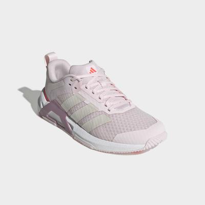 Trainingsschuh ADIDAS PERFORMANCE "DROPSET CONTROL", Damen, Gr. 41, rosa (distilled pink, zero metallic, solar turbo), Textil, Schuhe, für besseren Halt beim Gewichtstraining