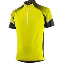 LÖFFLER Herren Trikot M BIKE SHIRT HZ LEAVES TOUR, Größe 50 in Gelb Gelb