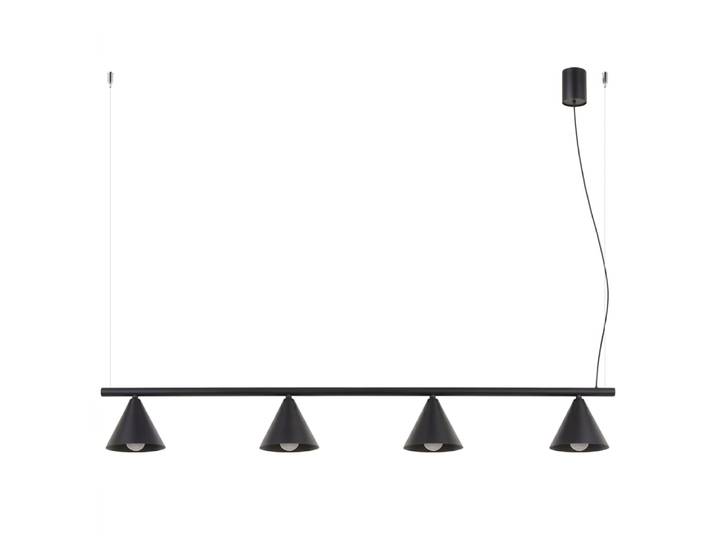 Lustres acier noir h 215 cm
