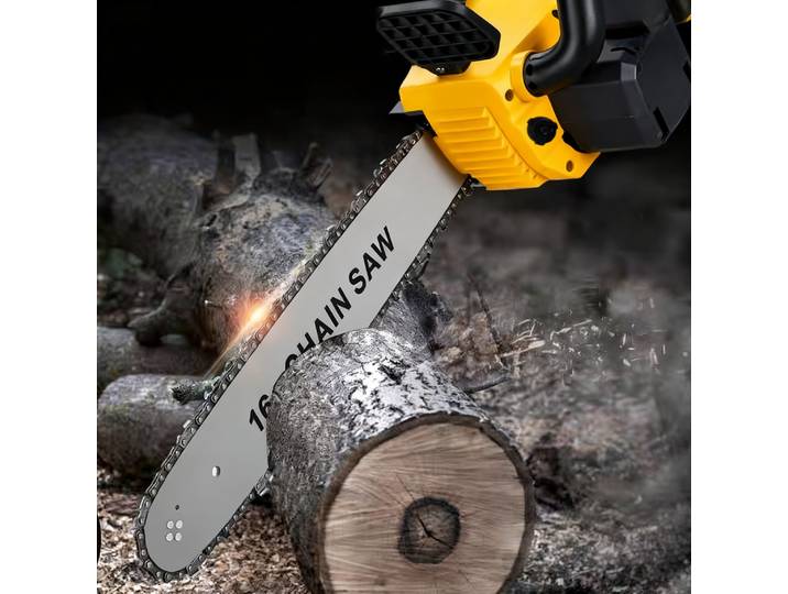 Pour scie à chaîne sans fil DeWALT 20V, batterie de 16 pouces, double fonctionnement sur batterie, idéale pour la coupe du bois en extérieur