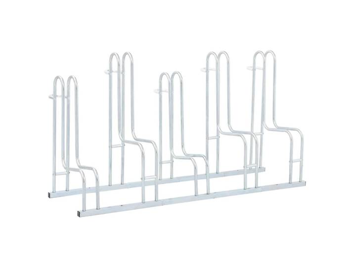 vidaXL Fahrradständer Für 5 Fahrräder Freistehend Verzinkter Stahl, Silberfarben, Metall, 41x73x133.5 cm, Freizeit & Co, Sport & Fitness, Fahrräder, Fahrradzubehör