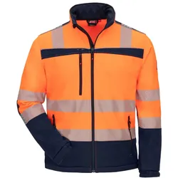AS Arbeitsschutz Nitras Warnschutz Softshelljacke | Gr. L | orange | Warnschutzjacke