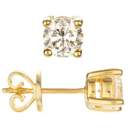 THOMAS & SOHN Lab Grown Brillanten 0,50ct Ohrstecker Silber Palladio