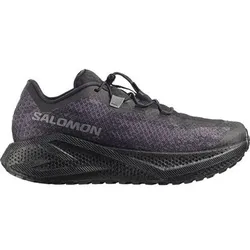 SALOMON Herren Laufschuhe SHOES AERO GLIDE 4 GRVL Black/Asphal/Bla, Größe 45 1⁄3 in Grau Grau