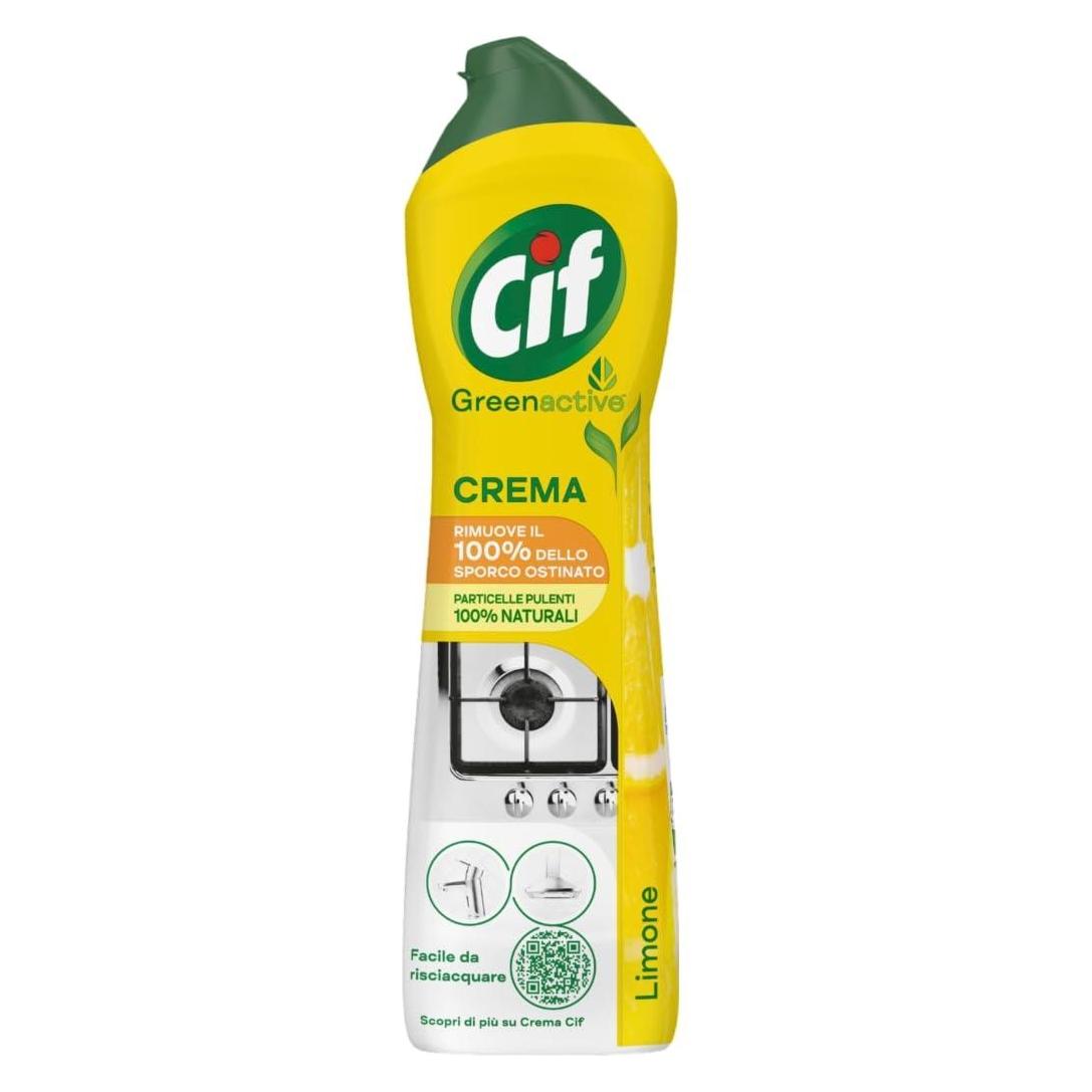 Cif - Lemon Cream With Microparticles - 8 Pack 500ml (4l (Körpercreme, 500 ml) (56415360)