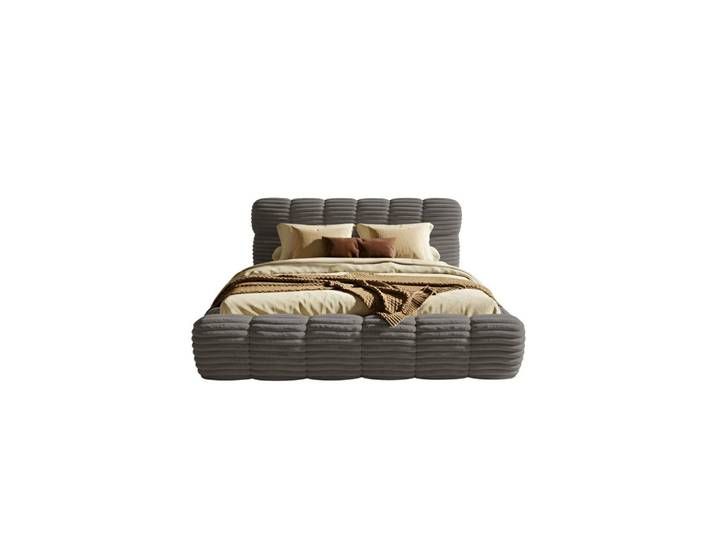 Fedve Polsterbett Wea 180x200 cm, Grau, 180x200 cm, Schlafzimmer, Betten