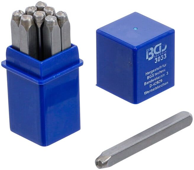 Chiffres à frapper 3 mm BGS ; BGS technic (3033)