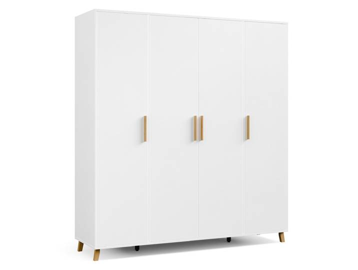Rauch Drehtürenschrank »Shinjo« - 187x53x203cm - weiß -