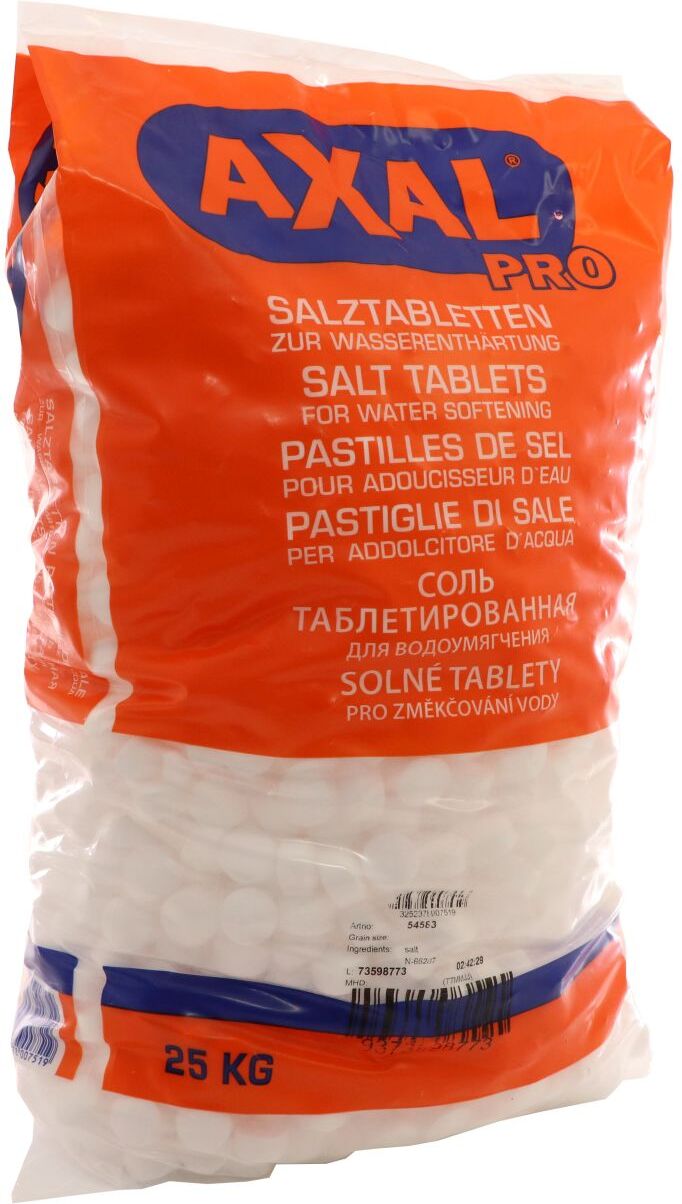 K+S Minerals and Agriculture AXAL PRO Regeneriersalz, Salztabletten zur Wasseraufbereitung, 25 kg