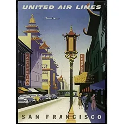 POSTER Amerika San Francisco Streetcar A3 Rahmenlos