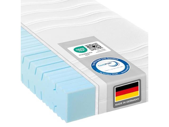 BeCo High Relax Kaltschaummatratze 21 cm Komforthöhe – Ergonomische Anpassung, 7 Zonen für optimalen Schlafkomfort, langlebig, schadstoffgeprüft, Made in Germany
