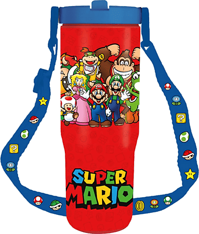 Termo - Sherwood Super Mario, 880 ml, Con cuerda, Térmica, Acero inoxidable