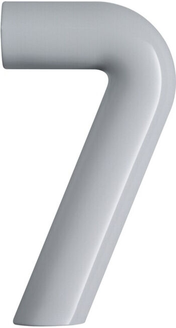 HEWI Numéro de maison Numéro 7 Polyamide spécial 90 noir de jais 165mm D.33mm (702.165.7 90)