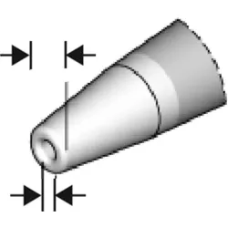 JBC Tools C560003 Entlötspitze Spitzen-Grösse 2.7 mm Inhalt 1 St. (Entlötspitze), Lötgerät Zubehör