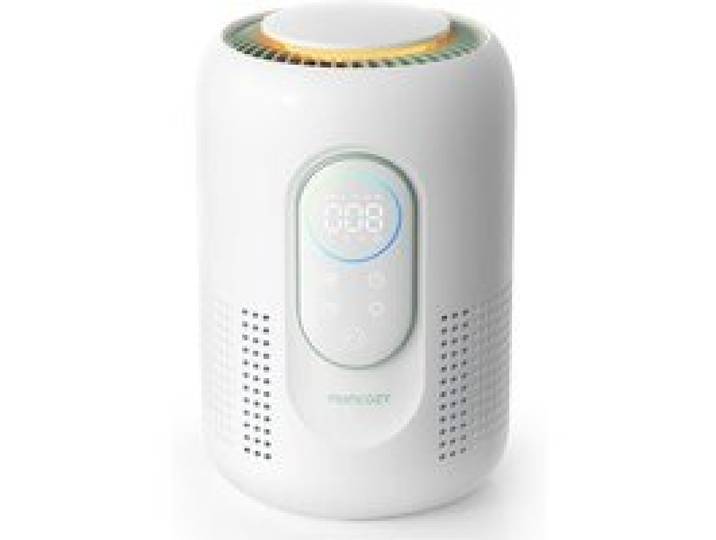 Momcozy Purificateur dAir Chambre Enfant 4 Filtres PM2.5 Veilleuse Écran temps réel 3 Couleurs Moniteur Bébé